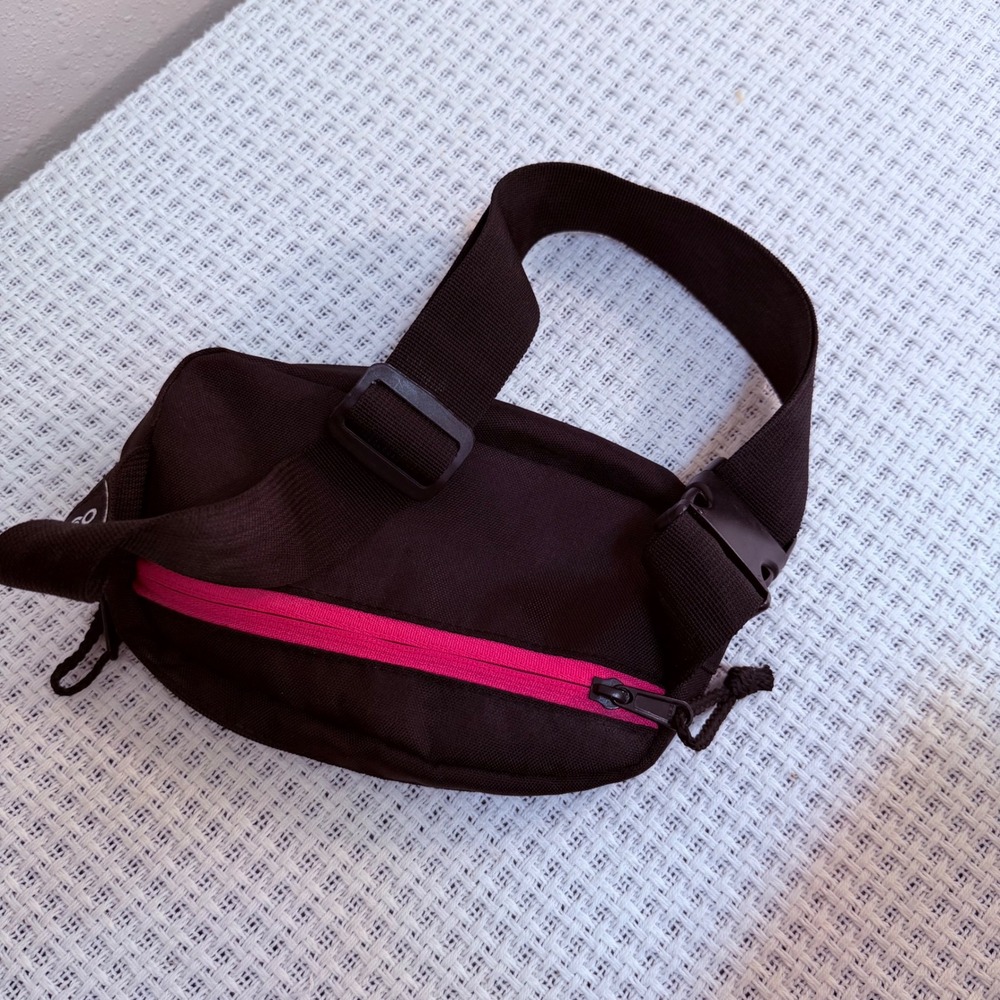 BOCO Gear Waist Pack Women OS Black Retro Rainbow Stripe Sporty Belt Bag Fanny - Picture 10 of 12